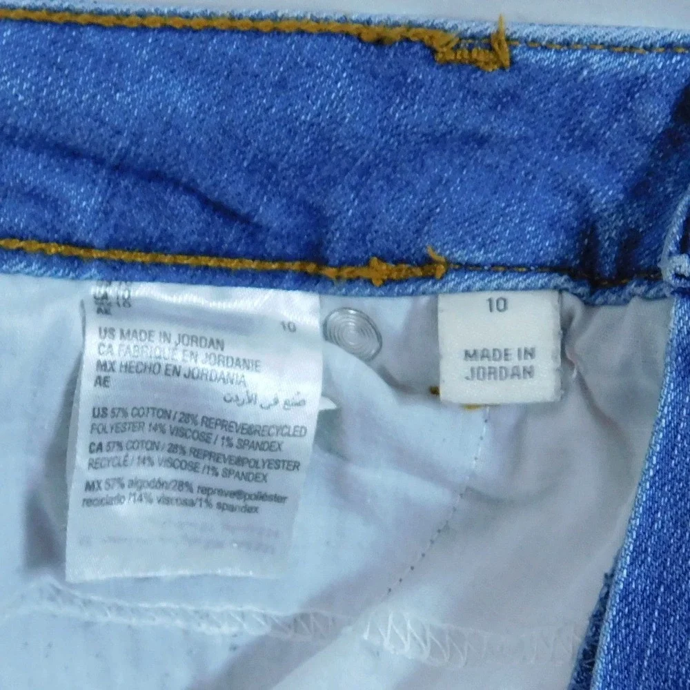 Style & Co Womens Straight‎ Crop Jeans Medium Wash Blue Denim Pants